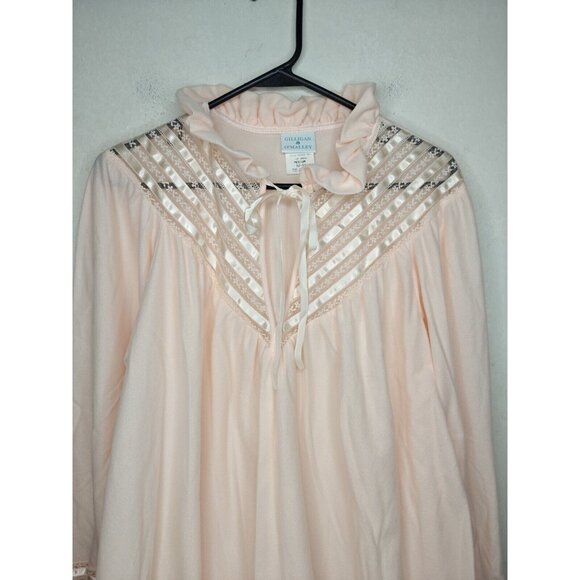 Vtg Gilligan O'Malley Cottagecore M Princess Ruffle Nightgown Prairie Trad NEW - Picture 2 of 11